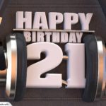 21. Geburtstag Karte Happy Birthday Kopfhörer