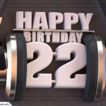 22. Geburtstag Karte Happy Birthday Kopfhörer
