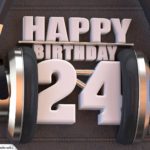 24. Geburtstag Karte Happy Birthday Kopfhörer