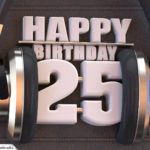 25. Geburtstag Karte Happy Birthday Kopfhörer