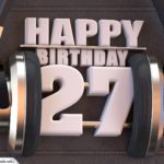 27. Geburtstag Karte Happy Birthday Kopfhörer