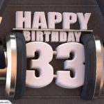 33. Geburtstag Karte Happy Birthday Kopfhörer