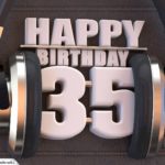 35. Geburtstag Karte Happy Birthday Kopfhörer