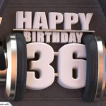 36. Geburtstag Karte Happy Birthday Kopfhörer