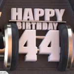 44. Geburtstag Karte Happy Birthday Kopfhörer