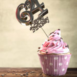 64. Geburtstag Muffin Geburtstagskuchen Happy Birthday