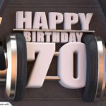 70. Geburtstag Karte Happy Birthday Kopfhörer