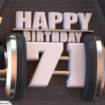 71. Geburtstag Karte Happy Birthday Kopfhörer