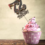 72. Geburtstag Muffin Geburtstagskuchen Happy Birthday