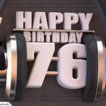 76. Geburtstag Karte Happy Birthday Kopfhörer