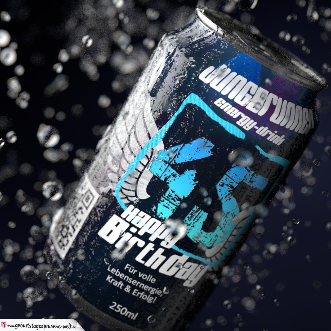 Coole Geburtstagskarte Energy Drink Getrankedose 45 Happy Birthday Geburtstagsspruche Welt