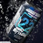 Coole Geburtstagskarte - Energy-Drink Getränkedose 22 Happy Birthday