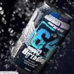 Coole Geburtstagskarte - Energy-Drink Getränkedose 64 Happy Birthday