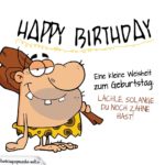 Freche Männer-Geburtstagskarte mit Neandertaler
