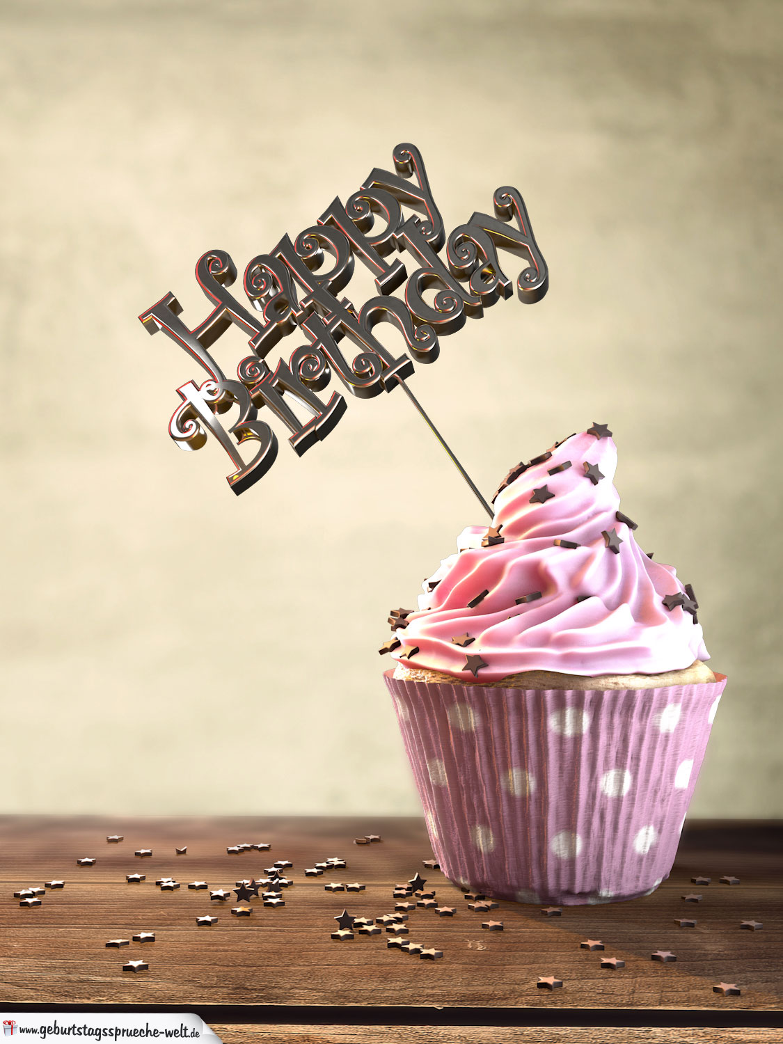 Muffin Geburtstagskuchen Happy Birthday