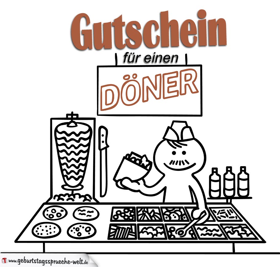 Gutschein für einen Döner