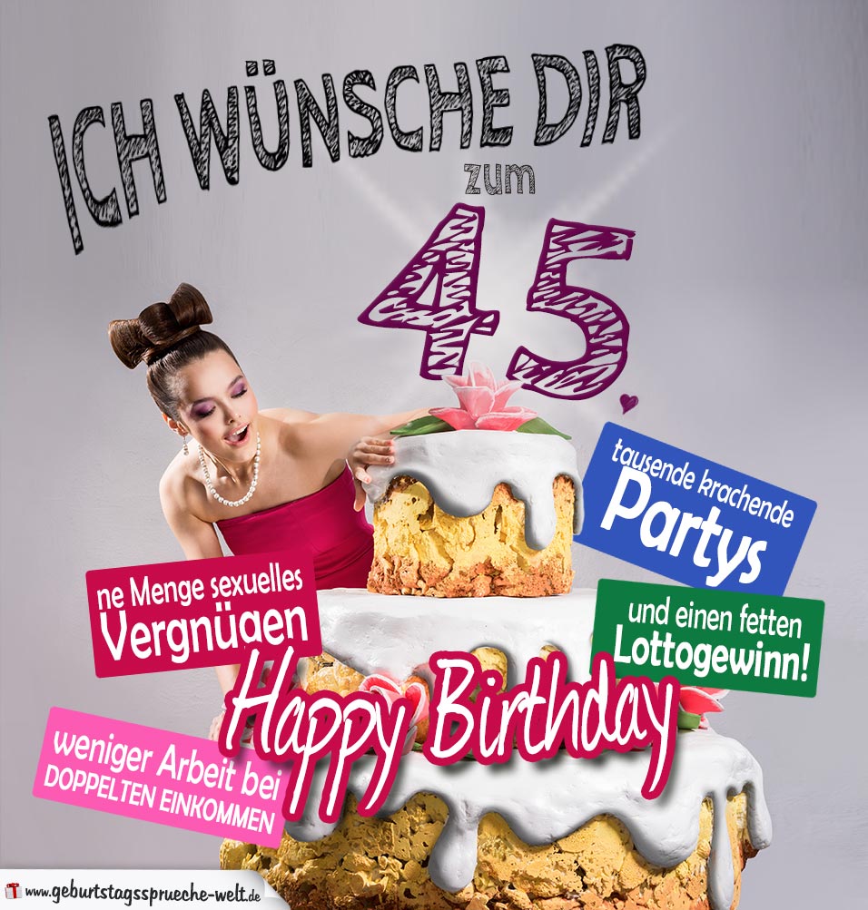 40++ Sprueche zum 45 geburtstag info