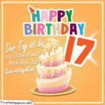 17. Geburtstag Geburtstagssprüche Happy Birthday Geburtstagskind