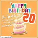 20. Geburtstag Geburtstagssprüche Happy Birthday Geburtstagskind