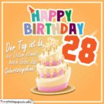28. Geburtstag Geburtstagssprüche Happy Birthday Geburtstagskind