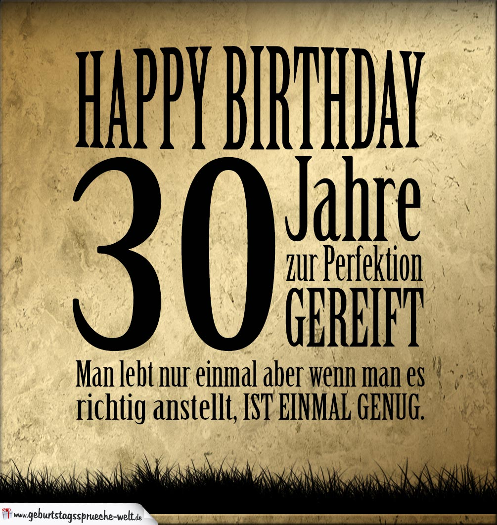 30 Geburtstag Retro Geburtstagskarte Geburtstagsspruche Welt