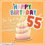 55. Geburtstag Geburtstagssprüche Happy Birthday Geburtstagskind