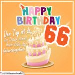 66. Geburtstag Geburtstagssprüche Happy Birthday Geburtstagskind