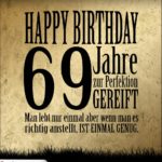 69. Geburtstag Retro Geburtstagskarte