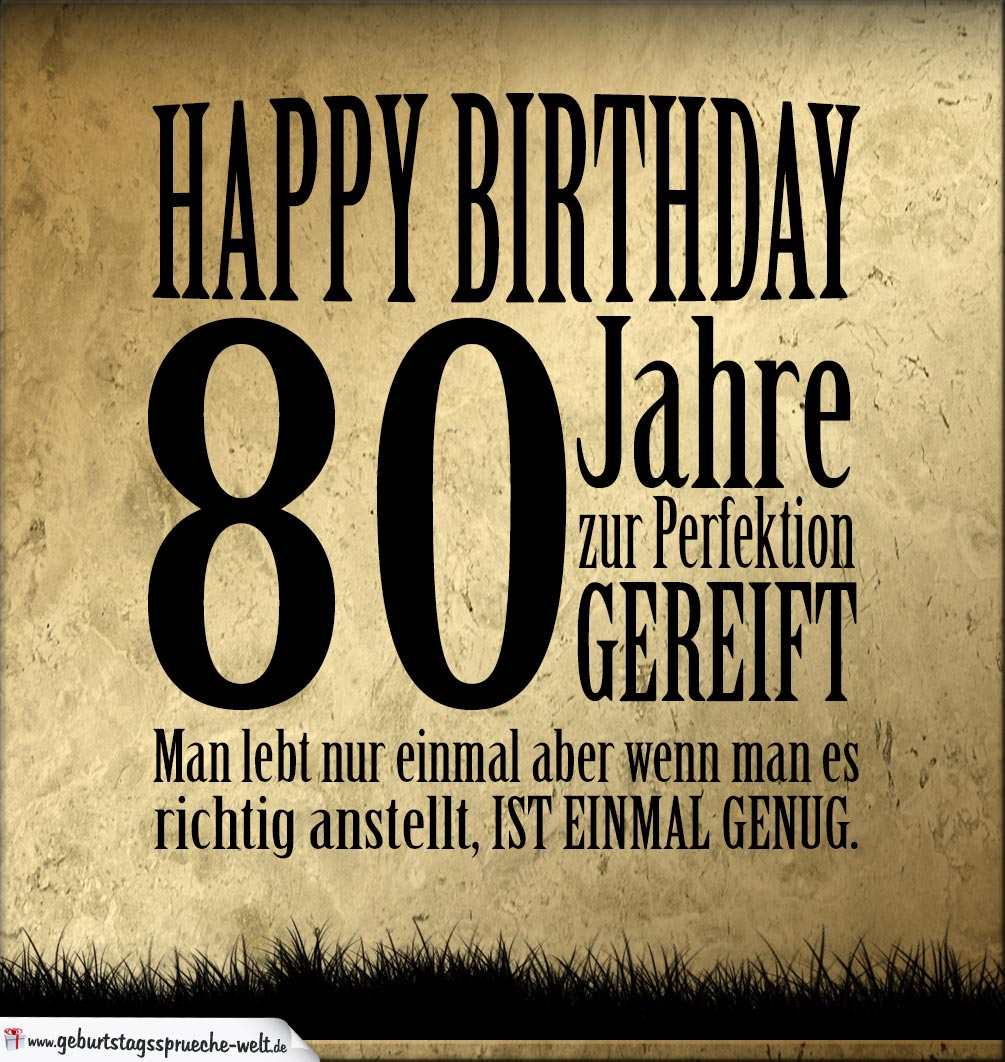 80 Geburtstag Retro Geburtstagskarte Geburtstagsspr che Welt
