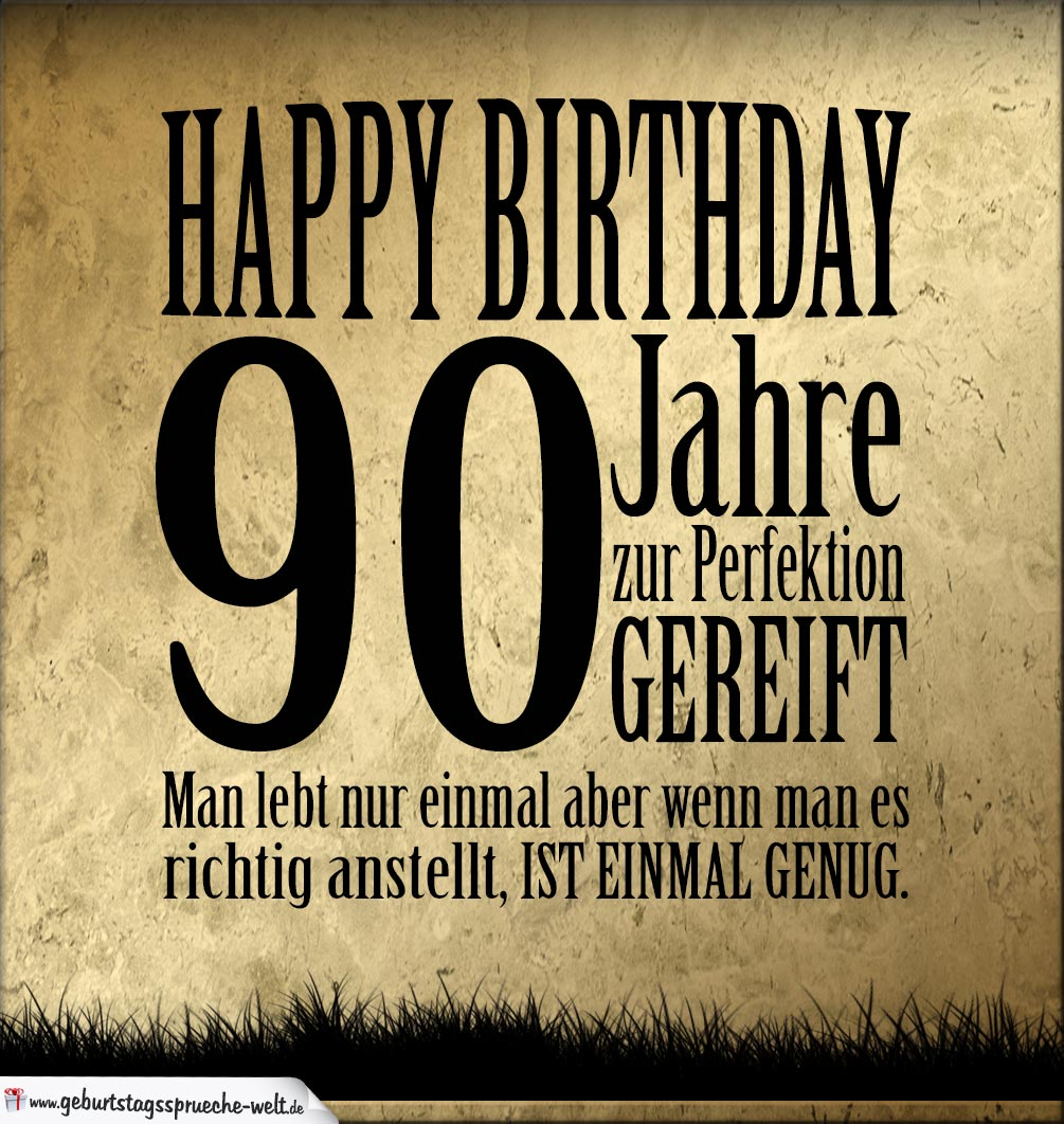 90 Geburtstag Retro Geburtstagskarte Geburtstagsspruche Welt