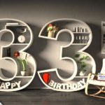 Kostenlose Geburtstagskarte Happy Birthday mit Spruch zum 33. Geburtstag