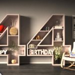Kostenlose Geburtstagskarte Happy Birthday mit Spruch zum 44. Geburtstag