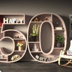 Kostenlose Geburtstagskarte Happy Birthday mit Spruch zum 50. Geburtstag