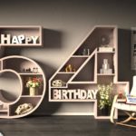 Kostenlose Geburtstagskarte Happy Birthday mit Spruch zum 54. Geburtstag