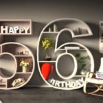 Kostenlose Geburtstagskarte Happy Birthday mit Spruch zum 56. Geburtstag