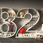 Kostenlose Geburtstagskarte Happy Birthday mit Spruch zum 82. Geburtstag