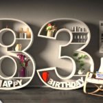 Kostenlose Geburtstagskarte Happy Birthday mit Spruch zum 83. Geburtstag