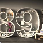 Kostenlose Geburtstagskarte Happy Birthday mit Spruch zum 89. Geburtstag